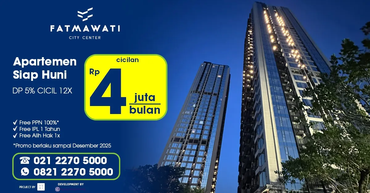 Move-in Ready Apartments at Fatmawati City Center